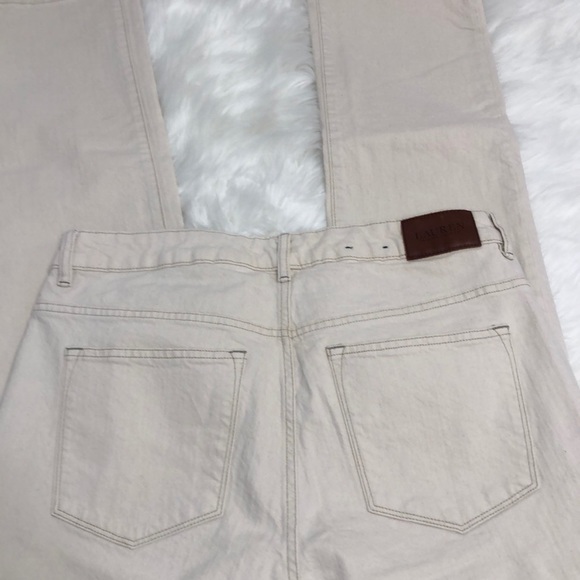 Ralph Lauren cream jeans premier straight 12 - Picture 3 of 6